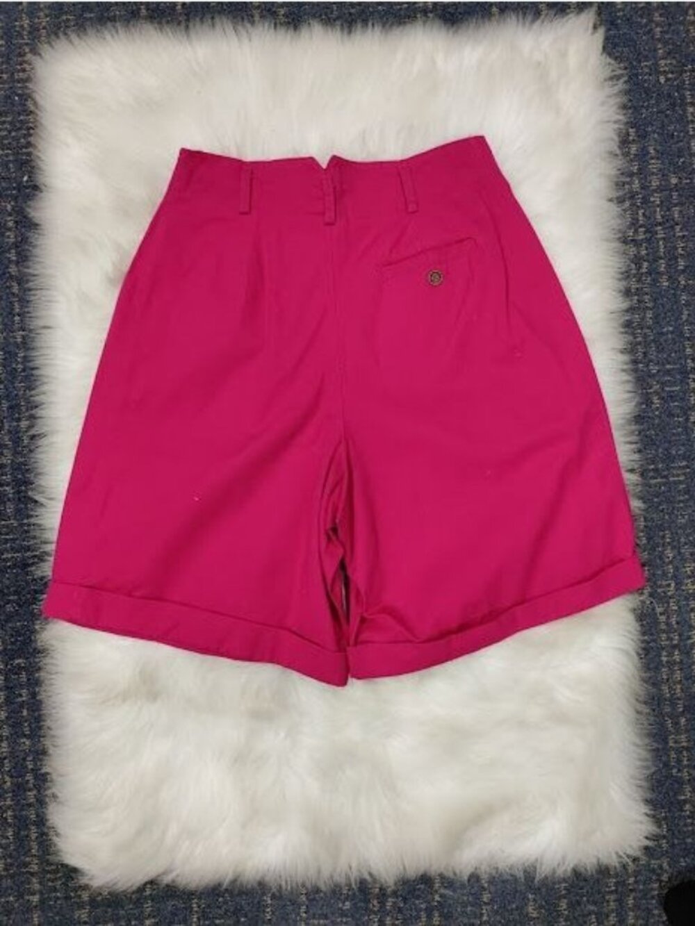 Vintage 90's CHAUS Sport High Waisted Pleat Front Casual Shorts 10 - Picture 3 of 12